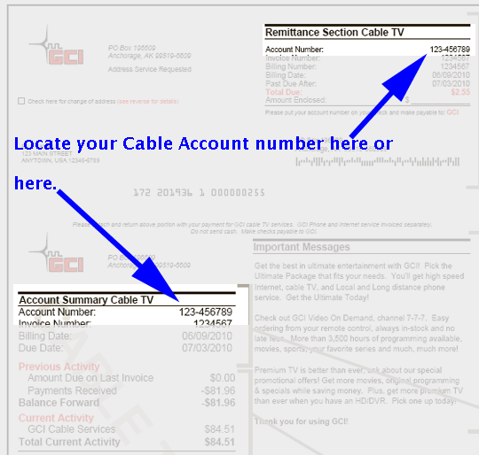 Cable Paper Invoice