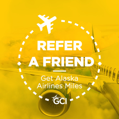 Refer a Friend -- Get Alaska Airline Miles 